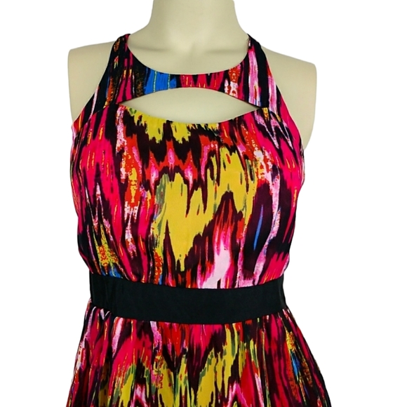 RAMPAGE Abstract Multicolor Dress Womens Junior Small - Picture 4 of 5